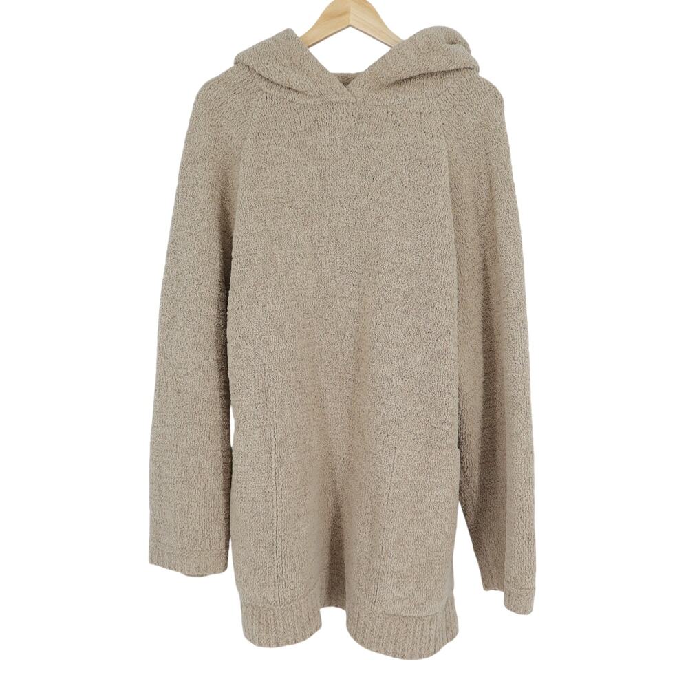 Sunday Citizen Snug Blanket Pullover Hoodie Beige Fleece Oversized Women's OS